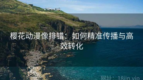 樱花动漫像排错：如何精准传播与高效转化