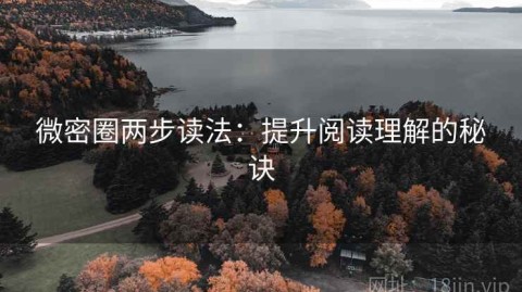 微密圈两步读法：提升阅读理解的秘诀