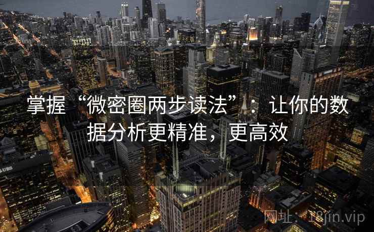 掌握“微密圈两步读法”:让你的数据分析更精准,更高效 掌握“微密圈两步读法”:让你的数据分析更精准,更高效
